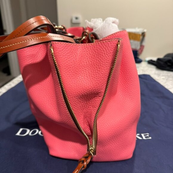 Dooney & Bourke Pink Leather Handbag - Picture 6 of 16